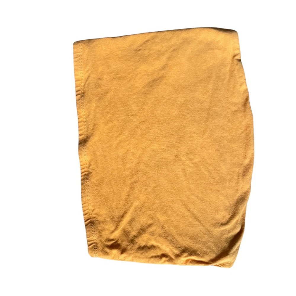 orange bando cropped top